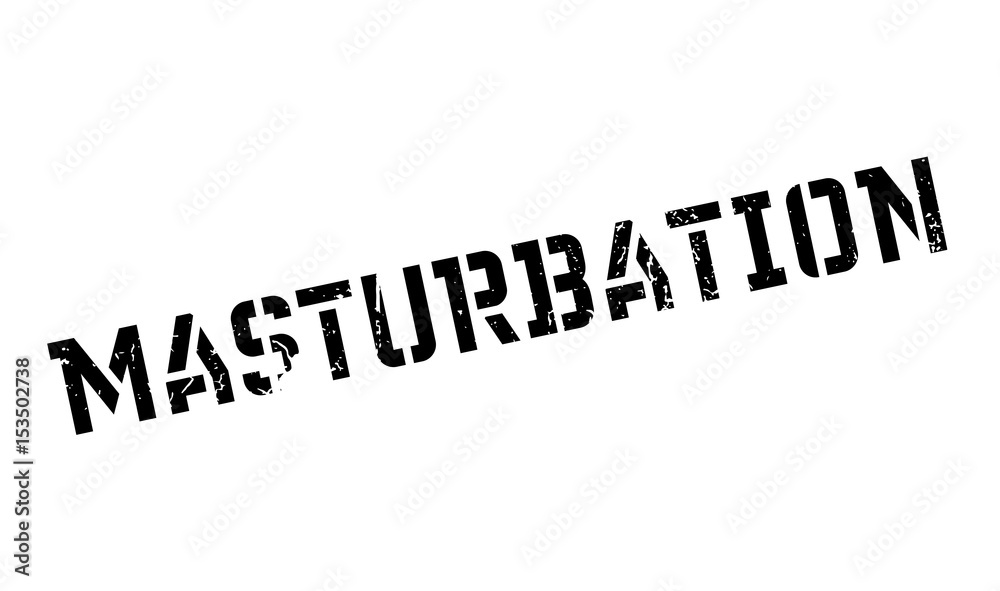 Masturbation rubber stamp. Grunge design with dust scratches. Effects can be easily removed for a clean, crisp look. Color is easily changed.