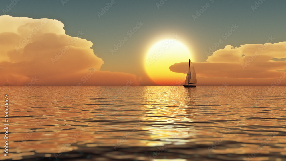 Fototapeta premium Dream sailing