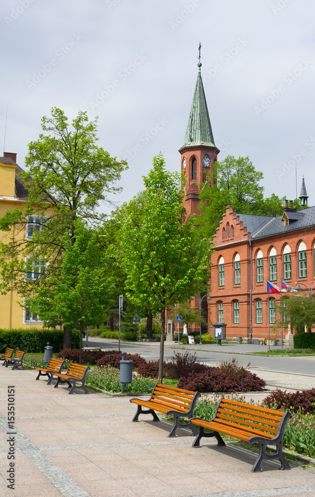 Φωτογραφία Bohumin, Silesia, Czech Republic / Czechia - square and center of small silesian town