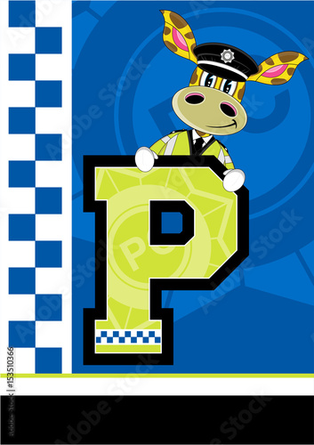 P is for Policeman - Giraffe