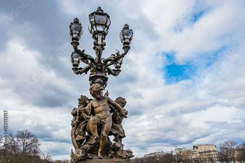 A Lantern Sculpture In Paris