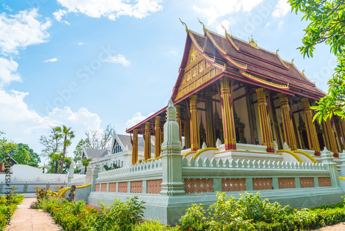 Beautiful Architecture at Haw Phra Kaew Temple photo