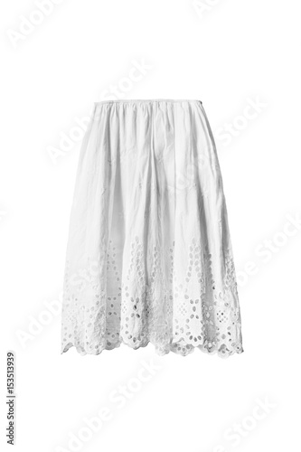 White skirt isolated