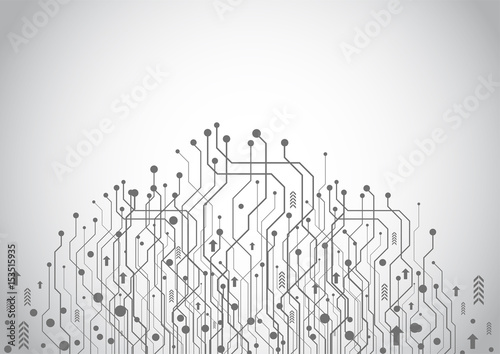 Abstract technology futuristic network photo