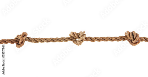 Rope isolated on white background
