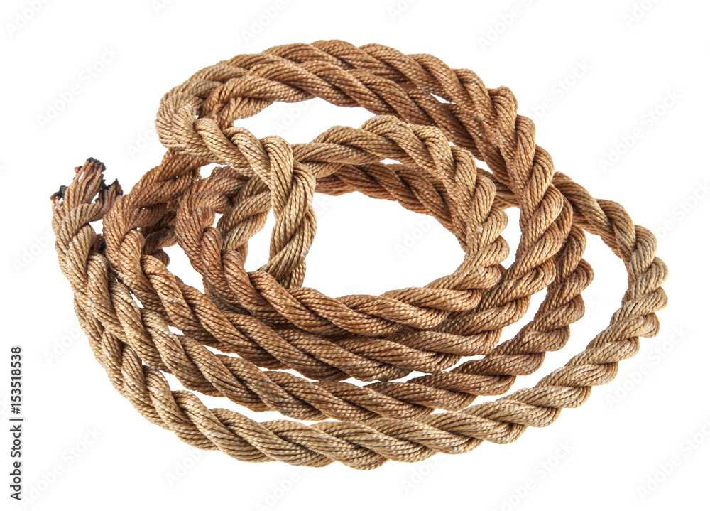 Obraz premium Rope isolated on white background