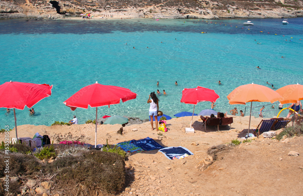 The Blue Lagoon, Comino island, Malta The Blue Lagoon, Comino island, Malta