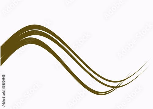 gold wave with white color background , abstact