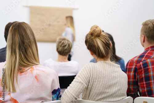 Obraz na płótnie leute in einem seminar