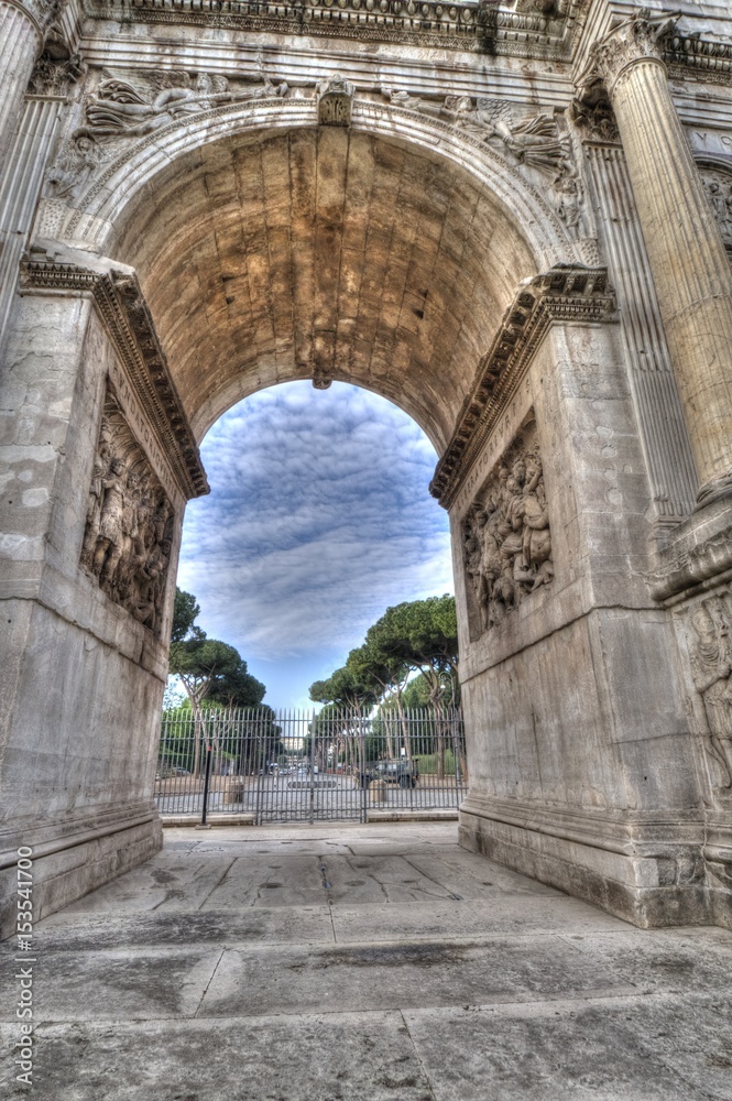 Arch of Constantine in Rome, Italy