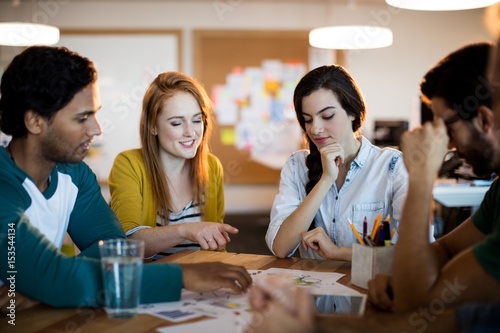 Creative business team discussing in a meeting