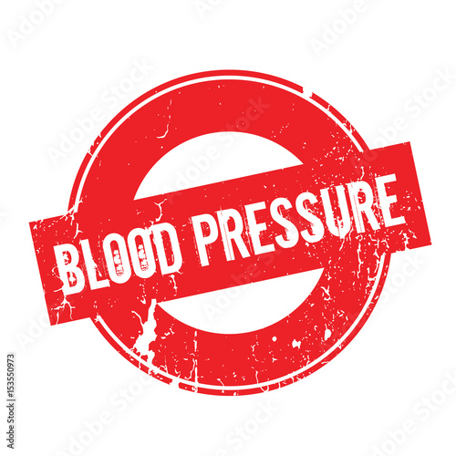 Blood Pressure rubber stamp. Grunge design with dust scratches. Effects can be easily removed for a clean, crisp look. Color is easily changed.