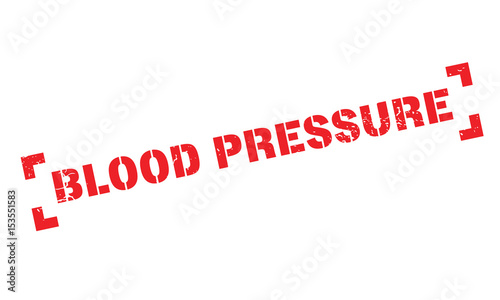 Blood Pressure rubber stamp. Grunge design with dust scratches. Effects can be easily removed for a clean, crisp look. Color is easily changed.