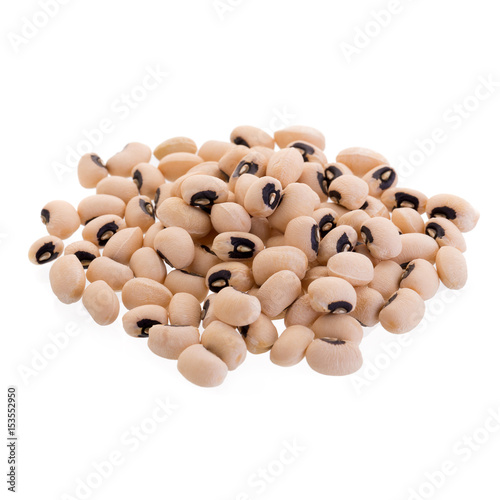 Black-eyed peas isolated on a white background photo