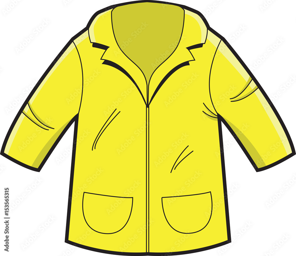 cartoon yellow raincoat