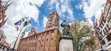 Nicolaus Copernicus (Kopernik) statue monument in Torun (Toruń) city, Poland 