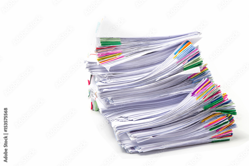 Stack of Documents isolated on white background Stack of Documents isolated on white background