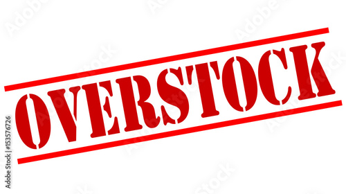 OVERSTOCK red stamp photo