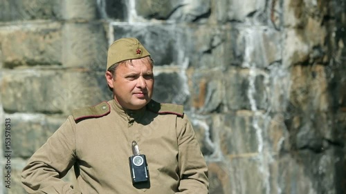 The army of the USSR. Soviet military patrol arrested the saboteur. Reconstruction of the Soviet army. Protection of railroad facilities. The TRANS-Siberian railway.