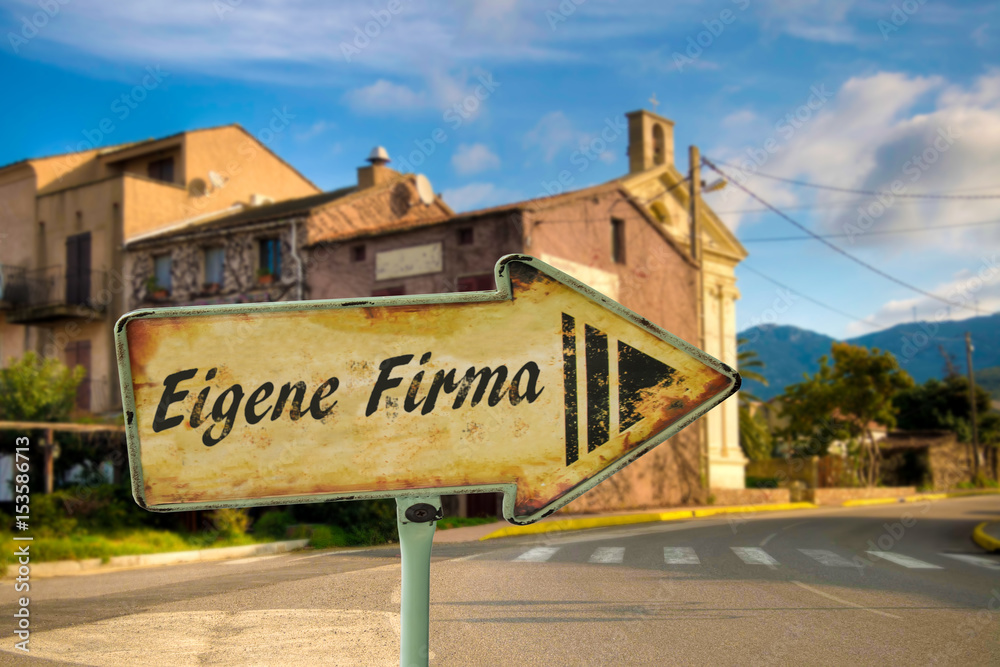 Fototapeta premium Schild 198 - Eigene Firma