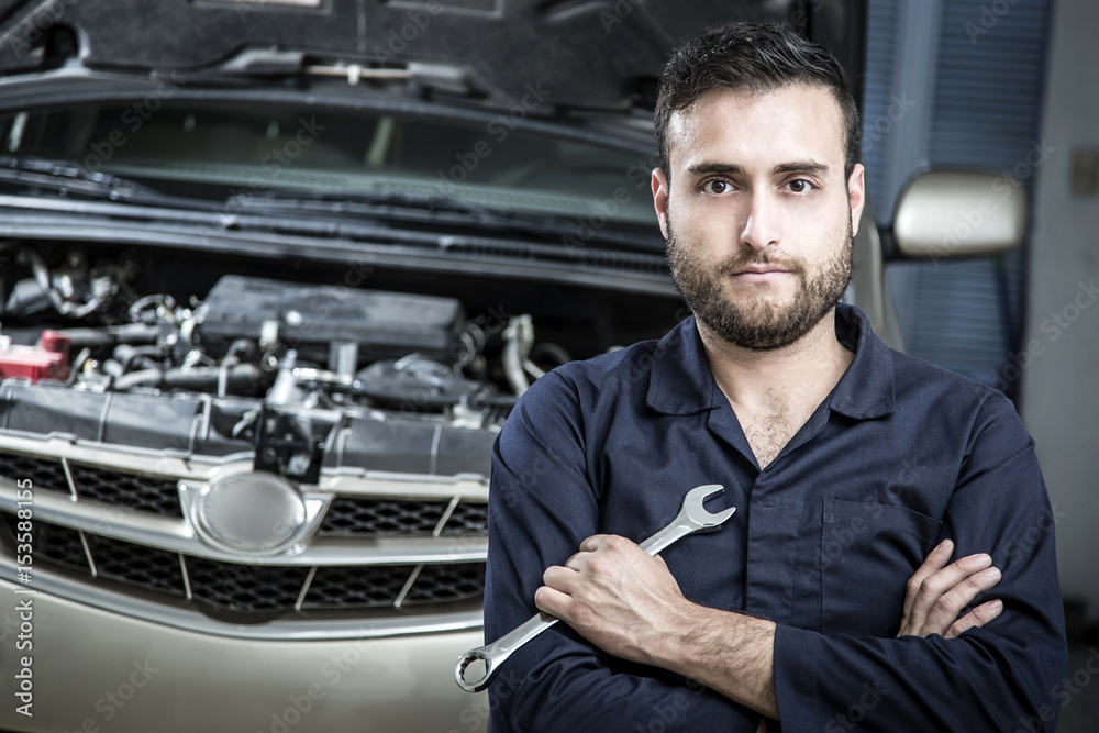 Mechanic man working Mechanic man working