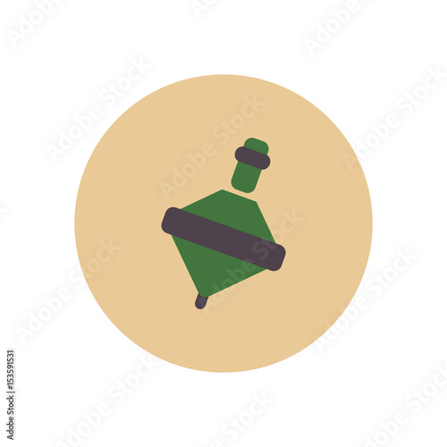 stylish icon in color circle toy whirligig