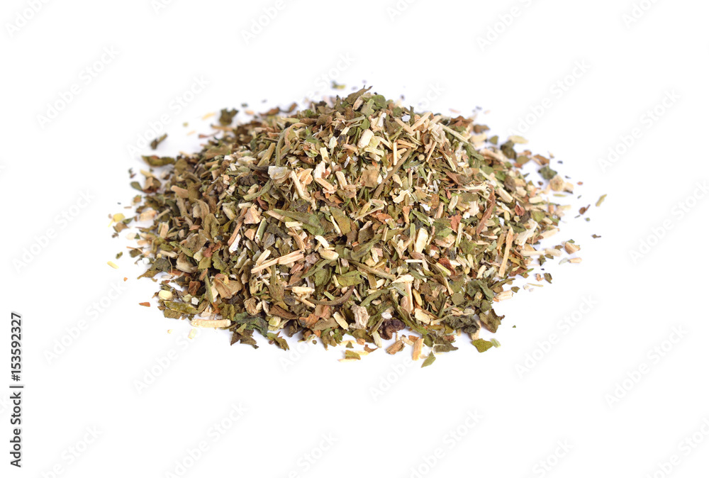 Ready-rubbed pipe tobacco. Isolated. Ready-rubbed pipe tobacco. Isolated.