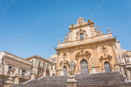 The Church of San Pietro, Modica, Sicily, Italy. photo