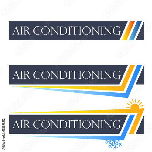 Air conditioning set symbol