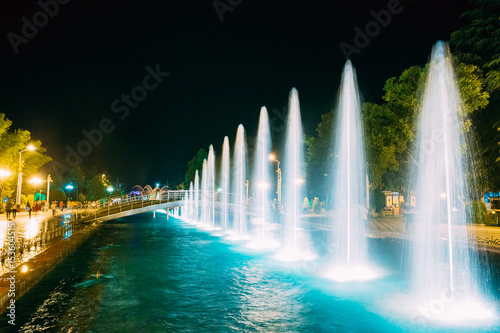 Batumi, Adjara, Georgia. Singing And Dancing Fountains Is Local 