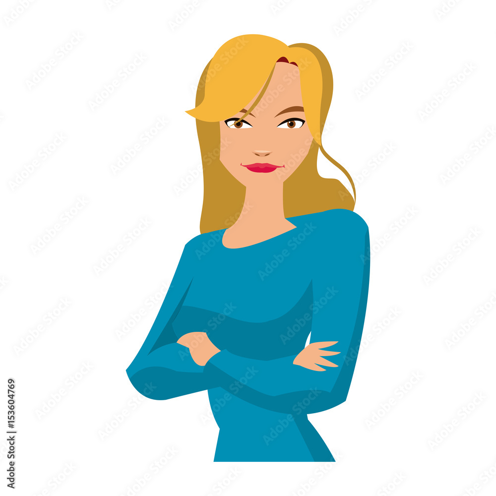portrait young woman gesturing style vector illustration portrait young woman gesturing style vector illustration