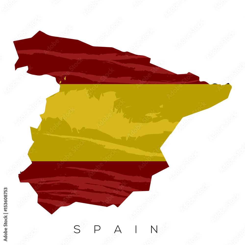 Isolated Spanish flag