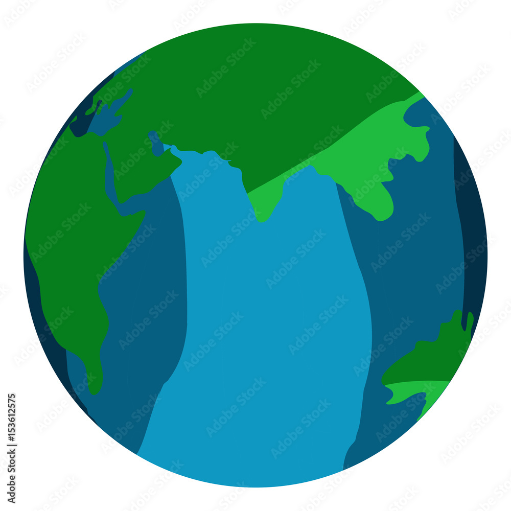 Isolated textured earth Isolated textured earth