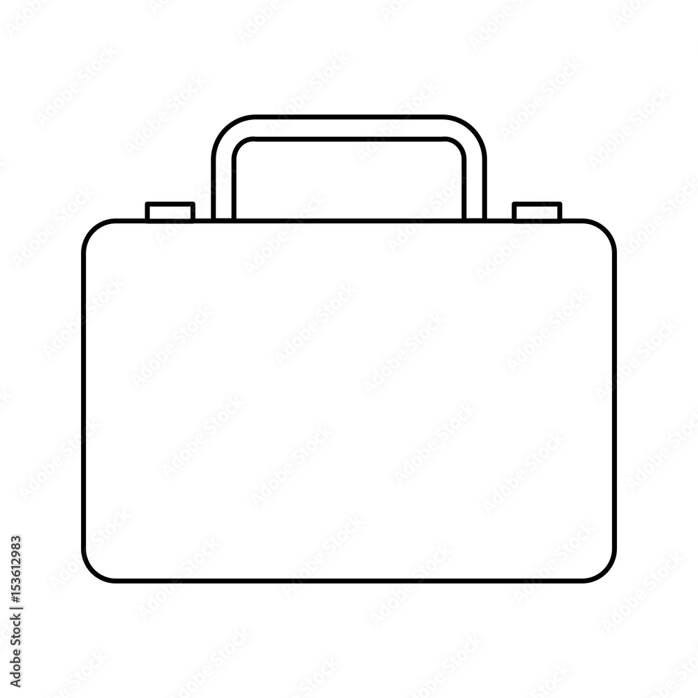 business suitcase portfolio document accessory vector illustration business suitcase portfolio document accessory vector illustration