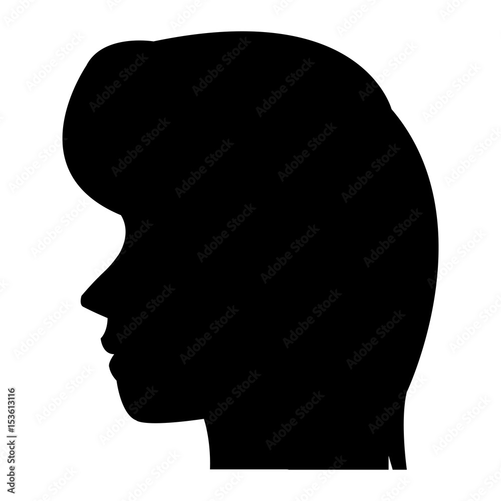 profile head woman human female avatar vector illustration profile head woman human female avatar vector illustration