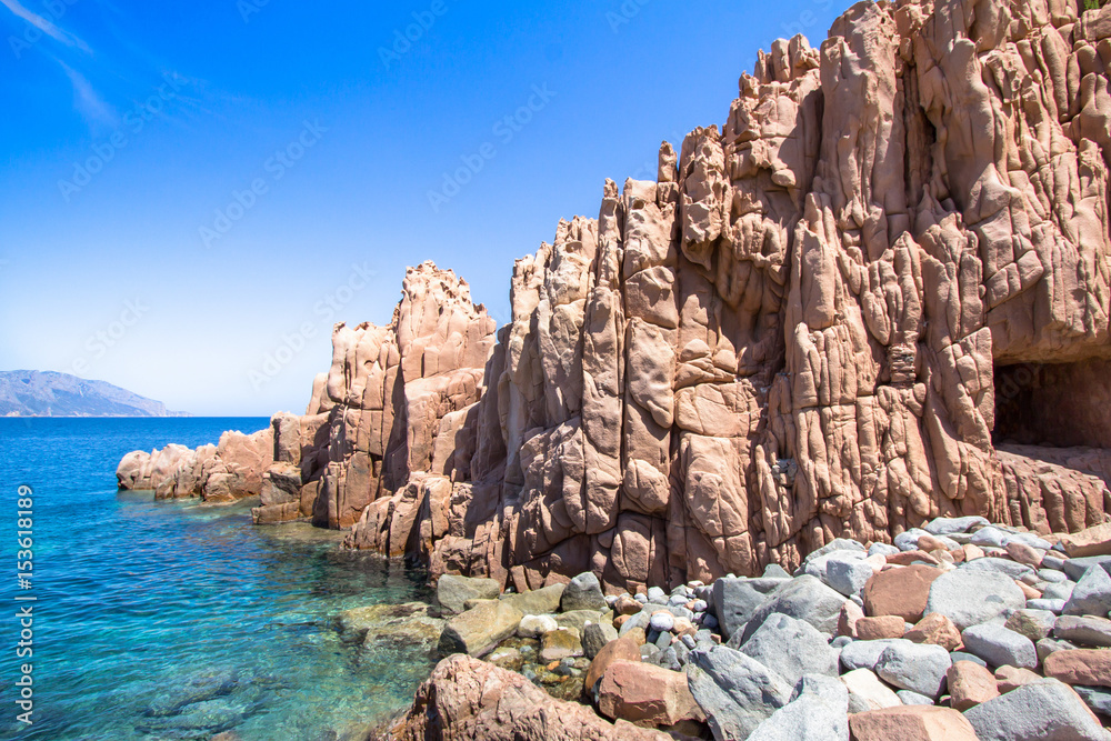 Rocca Rossa on Sardinia Island, Italia