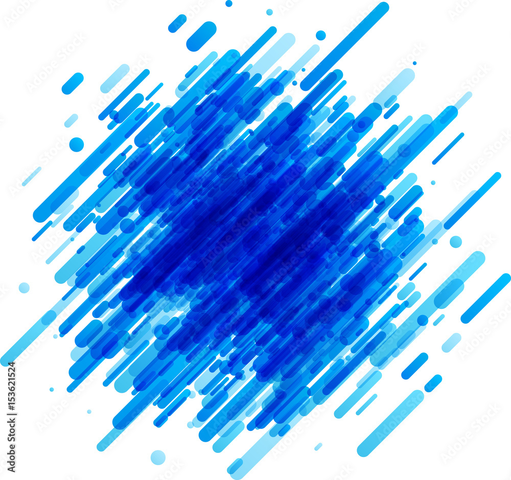 Bright blue background on white. Bright blue background on white.