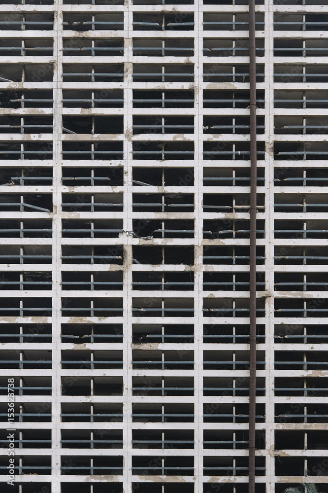 Big Apartments Facade ruined Big Apartments Facade ruined