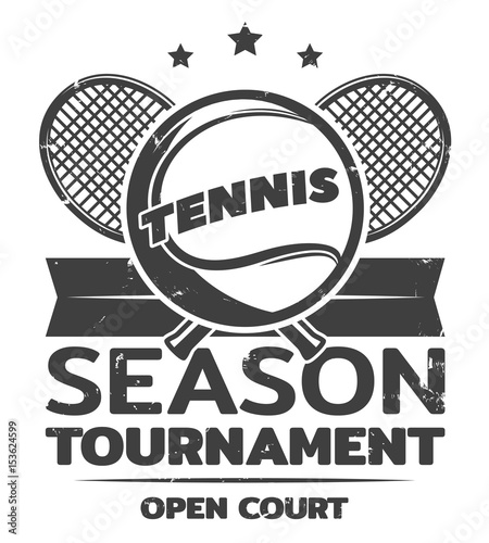 Vintage Tennis Logo Template