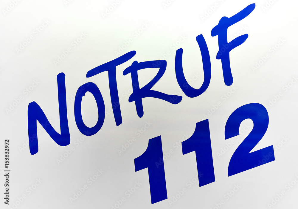Fototapeta premium Notruf 112