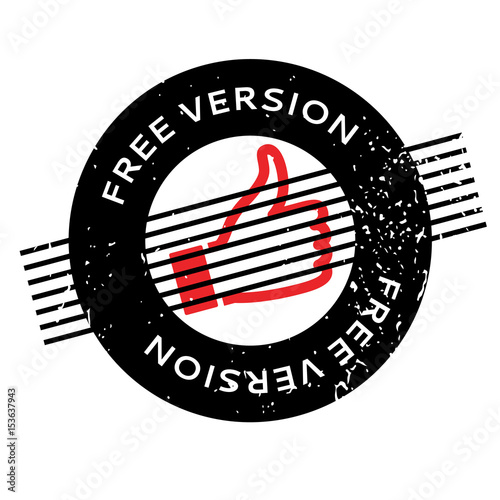 Free Version rubber stamp. Grunge design with dust scratches. Effects can be easily removed for a clean, crisp look. Color is easily changed.