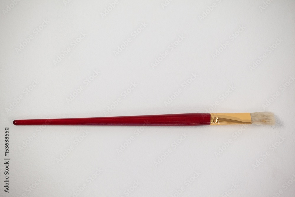 Fototapeta premium Angular paint brush against white background