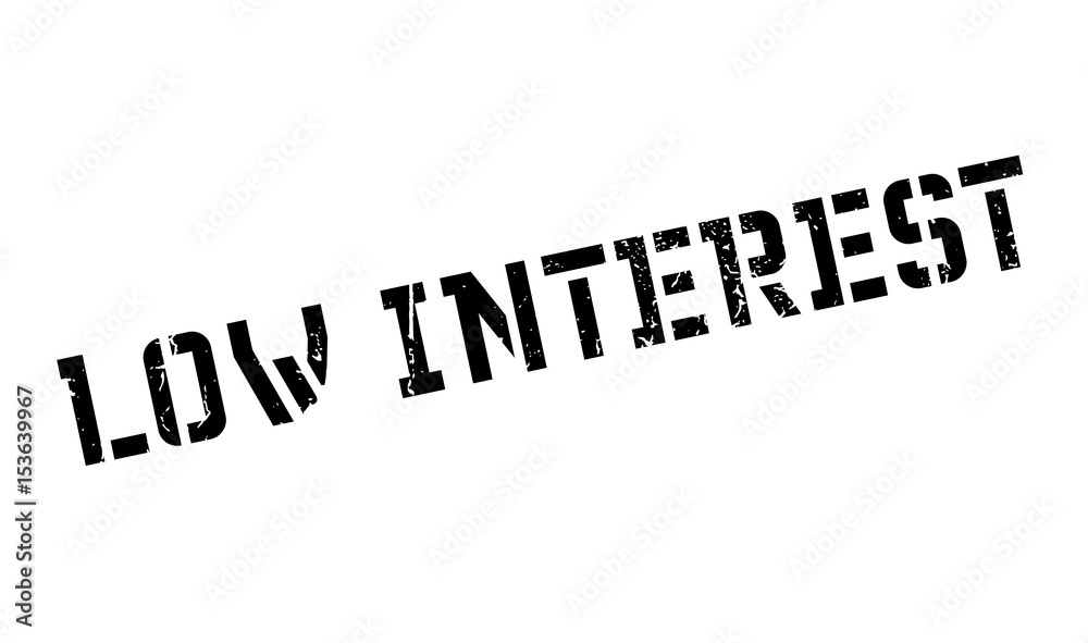 Low Interest rubber stamp. Grunge design with dust scratches. Effects can be easily removed for a clean, crisp look. Color is easily changed. Low Interest rubber stamp. Grunge design with dust scratches. Effects can be easily removed for a clean, crisp look. Color is easily changed.