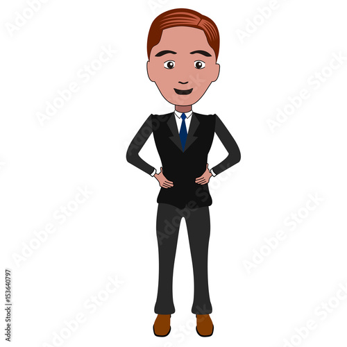 Isolated businessman illustration