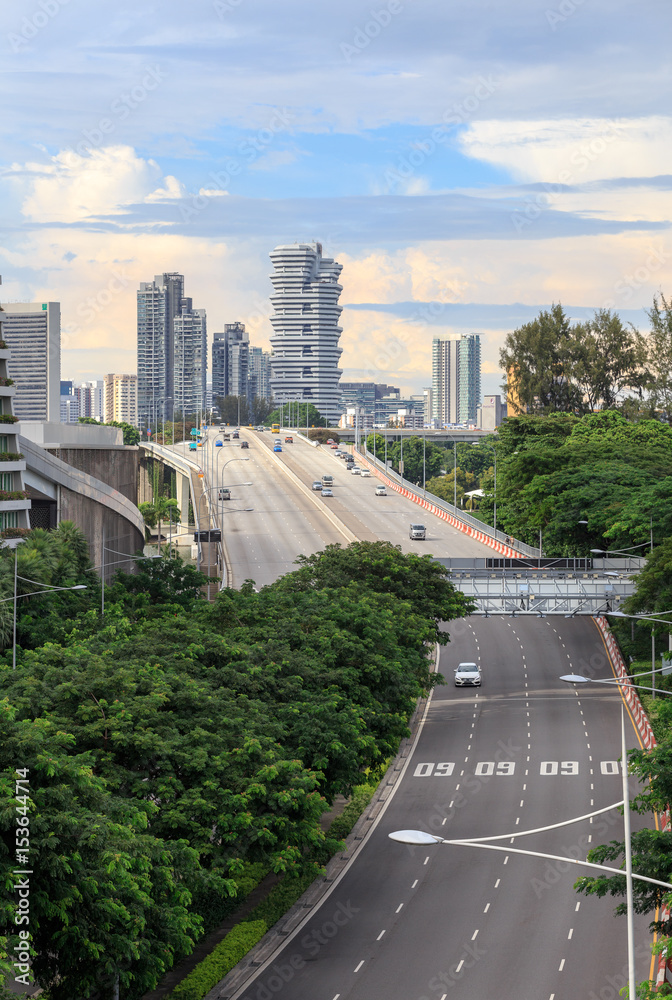 Fototapeta premium modern city in south asia : Singapore