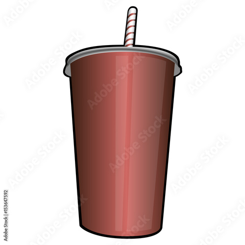 Isolated retro soda