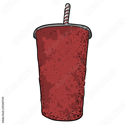 Isolated retro soda
