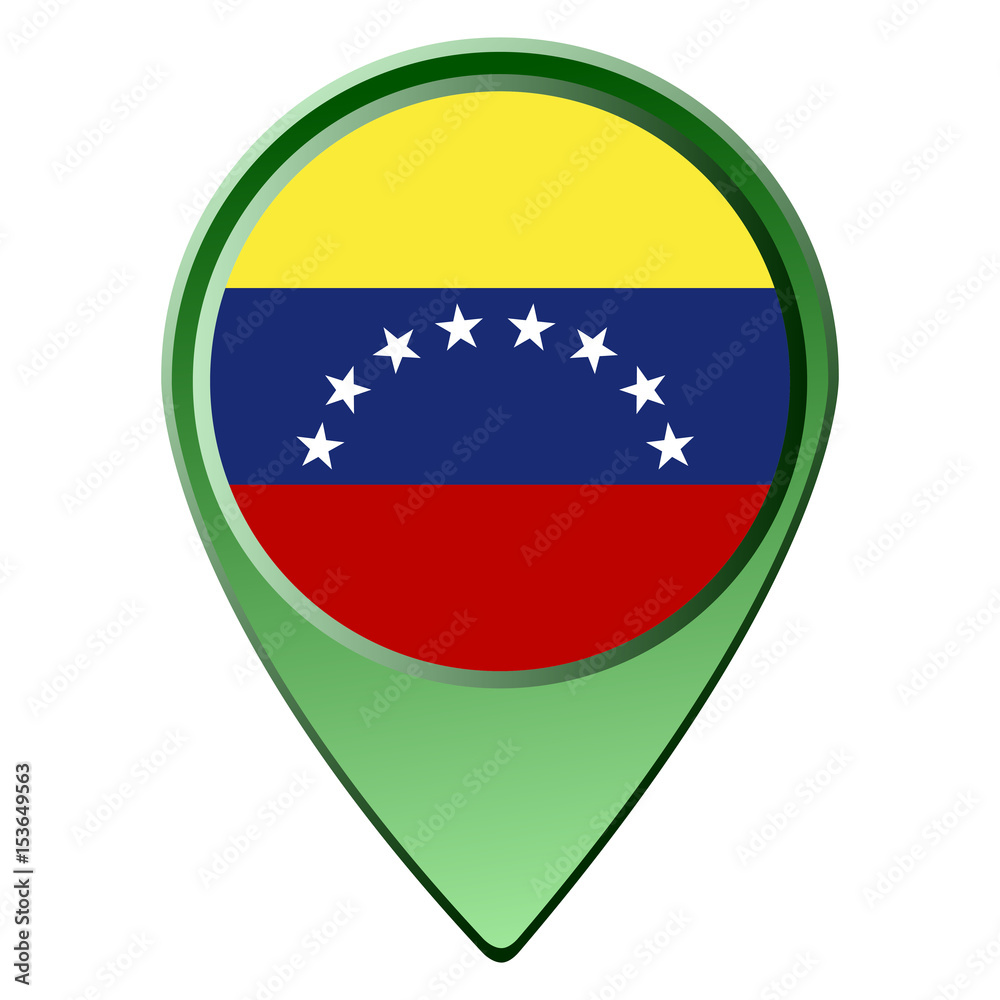 Obraz premium Isolated Venezuelan flag