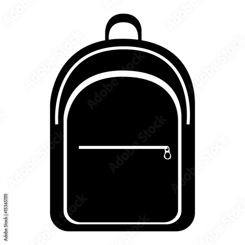 Isolated school bag