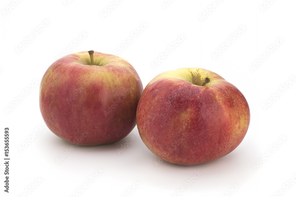 Fresh red apple isolated on white. With clipping path